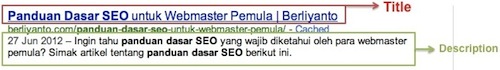 Hasil Pencarian SEO