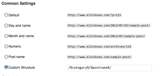 mengubah struktur url di wordpress