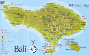 Peta Pulau Bali untuk Wisata